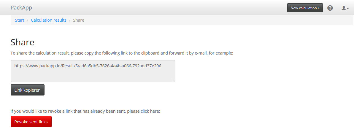Input form - Sharing